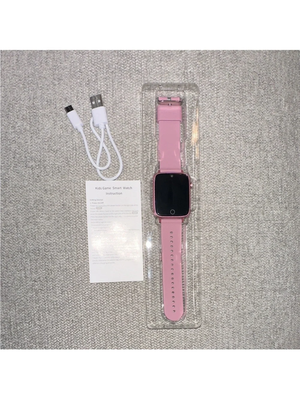 Kids Pink Smartwatch with Camera - Brand Unspecified